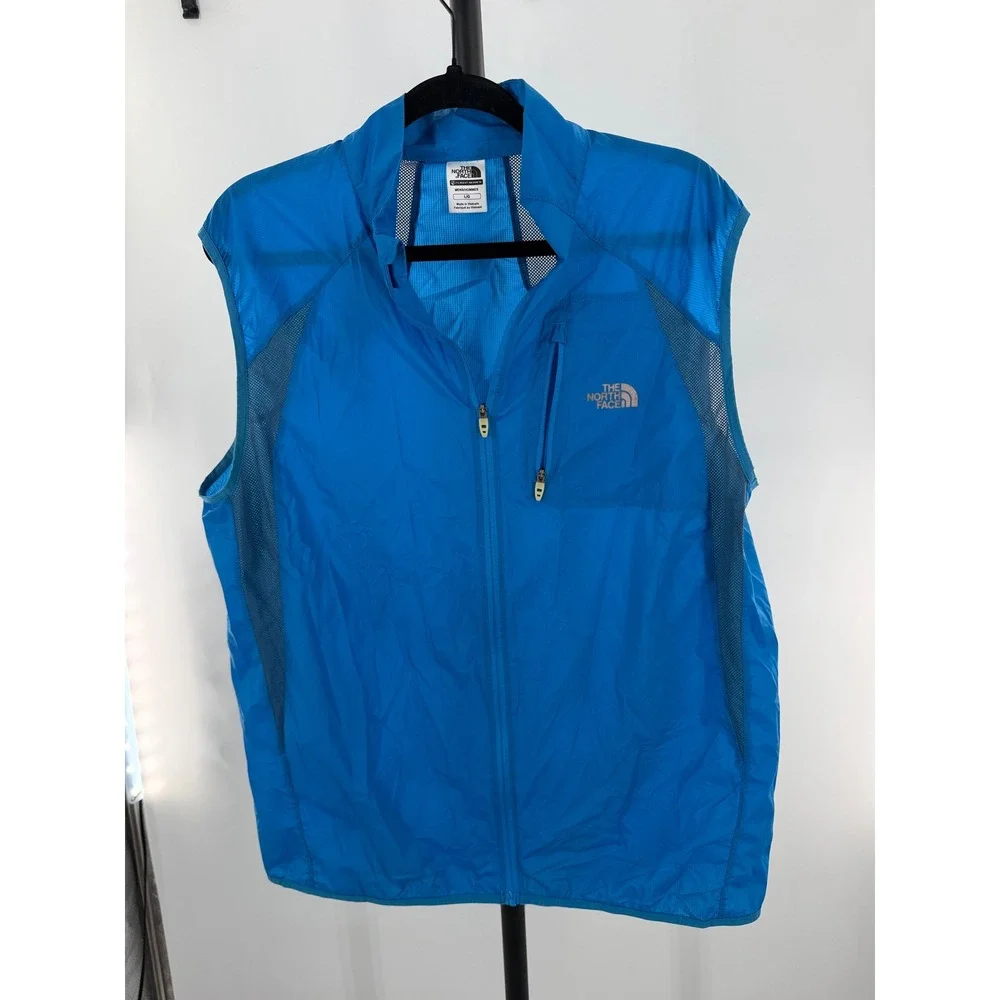 The North Face Flight Series Mens Blue Ripstop Mesh Running Vest Large